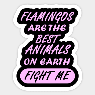pink flamingo slogan girls ladies gift Sticker